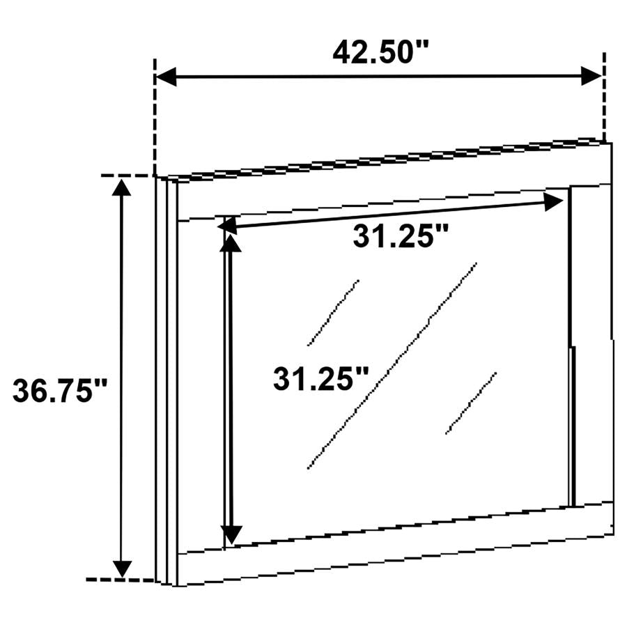 224981Q-S4 Ensemble de chambre à coucher Fenwick 4 pièces avec lit queen size et plateforme, chêne gris 