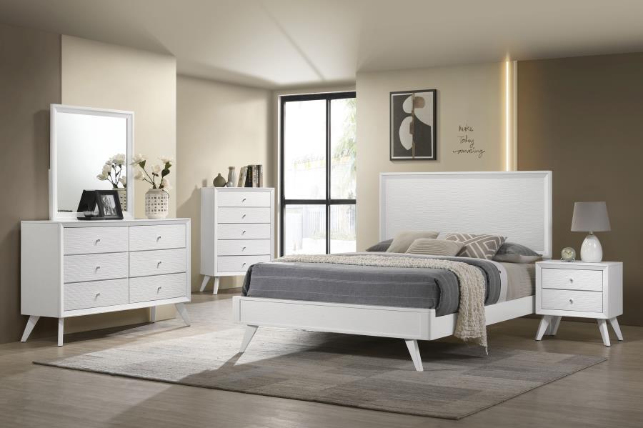 Ensemble de chambre à coucher Janelle 4 pièces avec lit queen size 