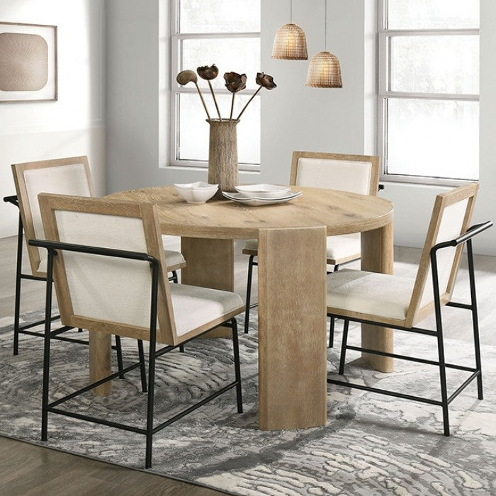Ensemble de salle à manger en bois Edenbridge, finition chêne, 5 pièces, FM3220AK-RT