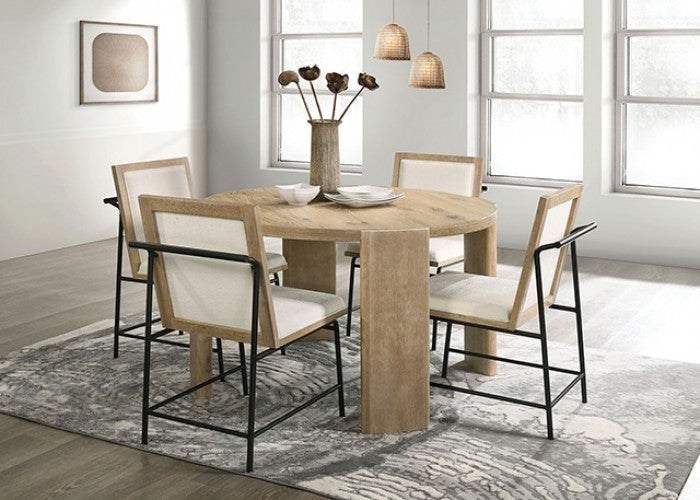 Ensemble de salle à manger en bois Edenbridge, finition chêne, 5 pièces, FM3220AK-RT