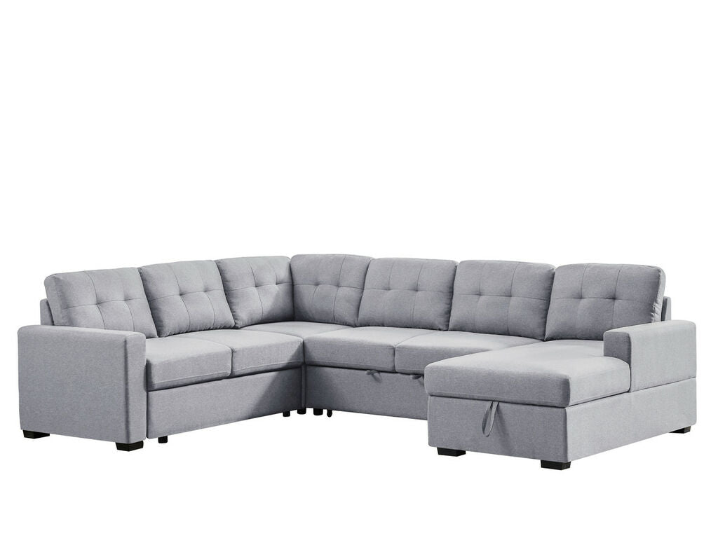 Canapé-lit sectionnel Selene 115,5 W avec méridienne de rangement
