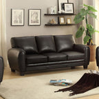 9734BK-2Pc Rubin Canapé 2 pièces et causeuse en noir