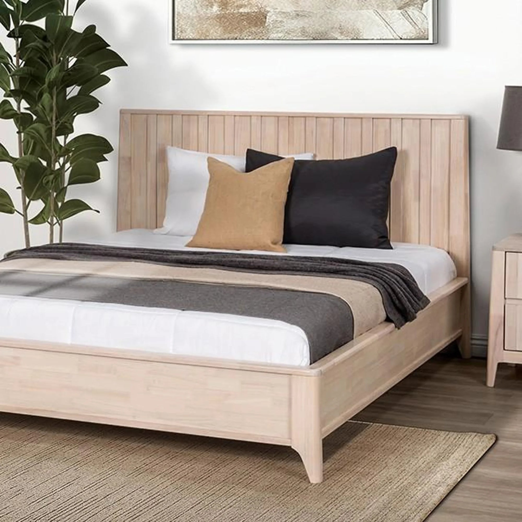Ensemble de chambre à coucher Gervais avec lit queen size FM7105WH