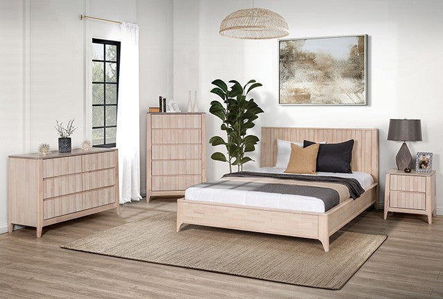 Ensemble de chambre à coucher Gervais avec lit queen size FM7105WH