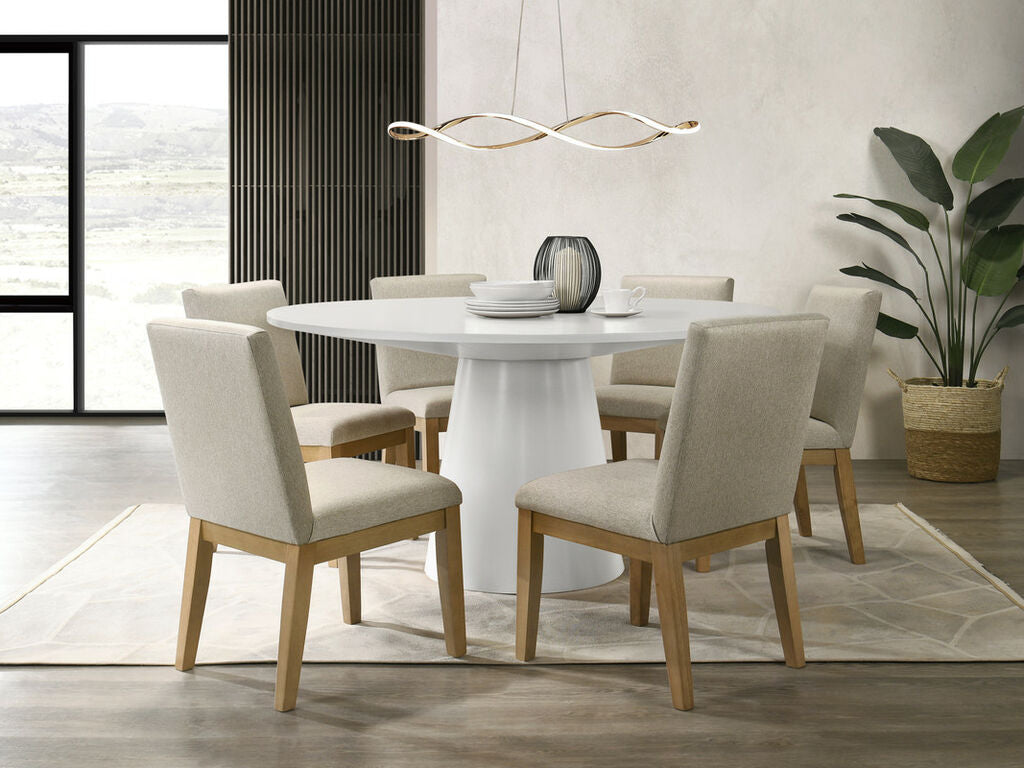 Ensemble de salle à manger Jasper White 7 pièces