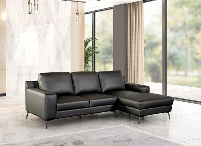 FM69004BK-SECT-R Canapé d'angle Stordal - Noir