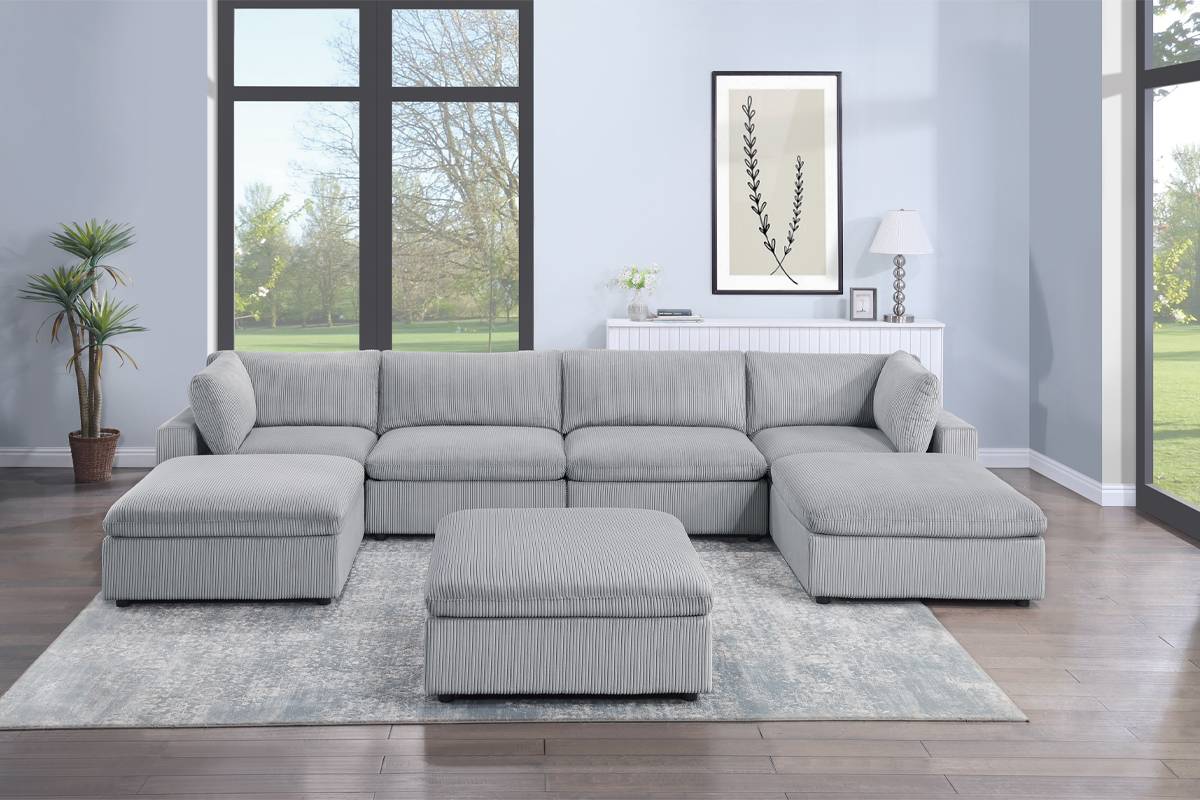 Canapé d'angle modulaire Cloud Amalfi 6 pièces