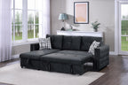 Canapé sectionnel convertible Reed F8540 - Noir