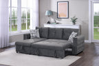 Canapé sectionnel convertible Reed F8540 - Gris